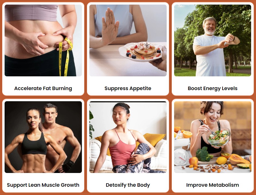 Benefits of SodaSlim: fat burning, appetite suppression, energy, lean muscle, detox and metabolism